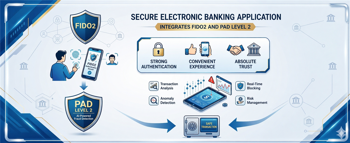 Application of FIDO2 and PAD Level 2 for Digital Banking