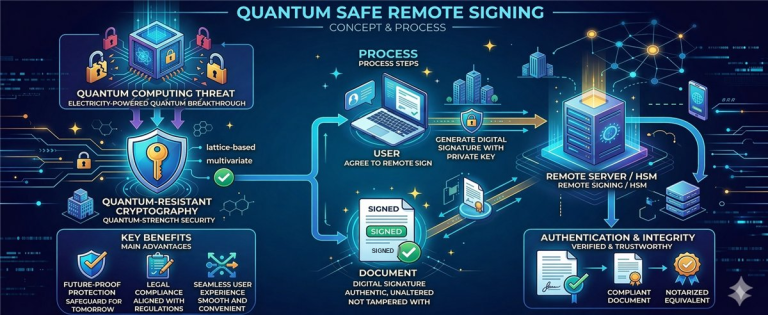 Post-quantum remote signing for long-term digital trust