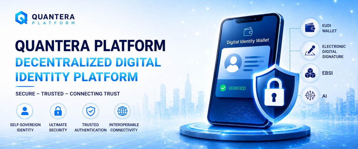 Quantera Platform – decentralized digital identity and EUDI-standard digital signature