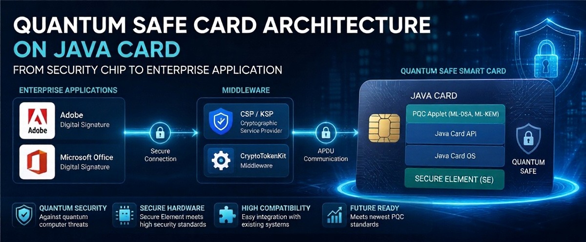 Quantum Safe Card Architecture on Java Card – from Secure Chip to Enterprise Application Integration